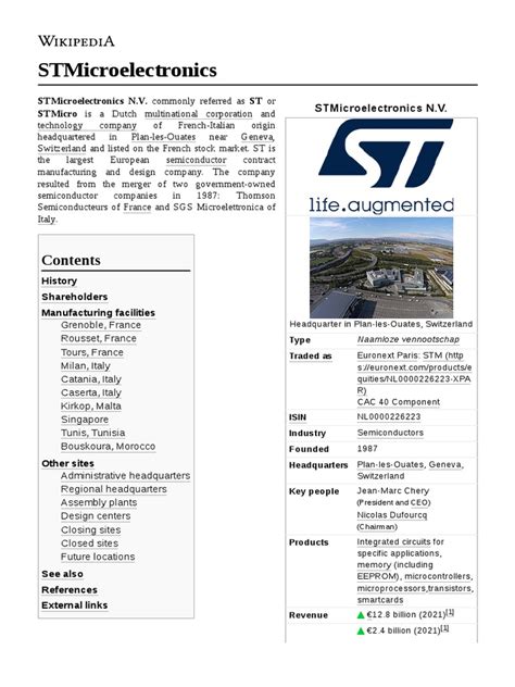 Image result for STMicroelectronics History