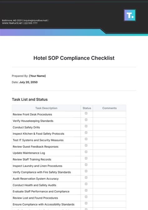 Free Blank Hotel Lost And Found Checklist Template to Edit Online