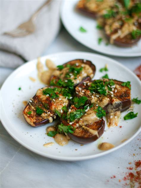 Roasted Eggplant with Tahini and Za'atar - Erica Julson