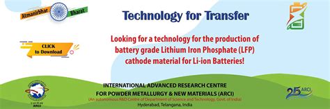 ARCI - International Advanced Research Centre for Powder Metallurgy And ...