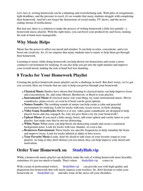 Image result for Music Homework