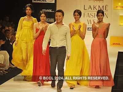 Models walk the ramp to with Designer Atsu after his show on Day 5 of ...