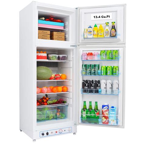 Buy SMETA Fridge Freezer 275L, Camping Fridge Freezer, 2 Way Fridge ...