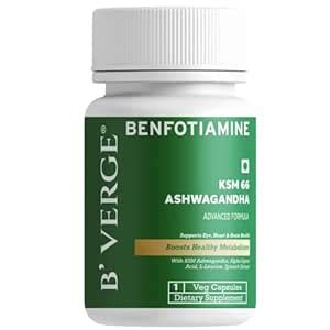 B'VERGE® Overall Wellness Advance formula Ashwagandha KSM 66 | Advanced ...