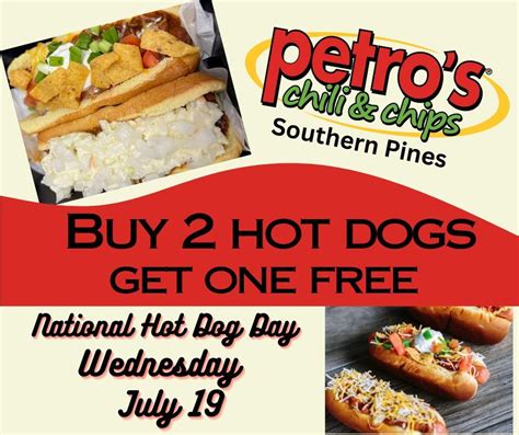National Hot Dog Day, Petro's Chili & Chips - North Carolina, Southern ...