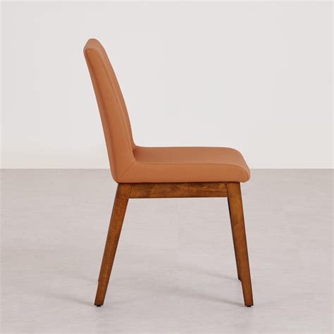 Buy Falcon Set of 2 Faux Leather Dining Chairs - Brown from Home Centre ...