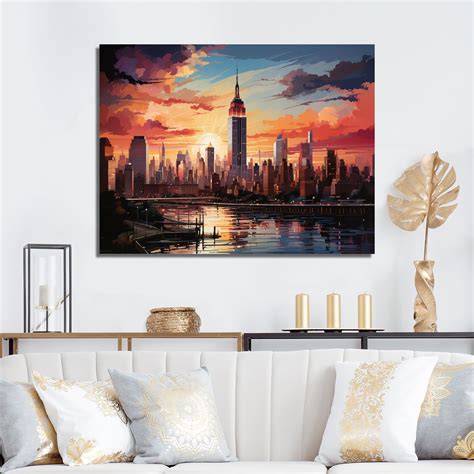 Latitude Run® Pop New York V On Canvas Print | Wayfair
