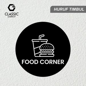 Jual Signboard Akrilik Timbul Food Corner - Kota Sukabumi ...