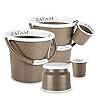 RATAN PLASTICWARE Plastic Bathroom Set of 5 Pieces Combo Pack Gloria ...