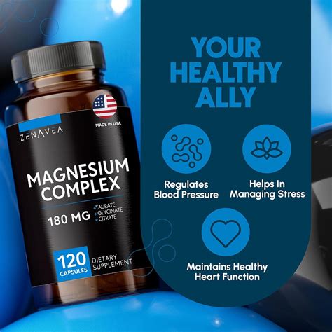 Triple Magnesium Complex Supplement - 120 Vegan Barbados | Ubuy