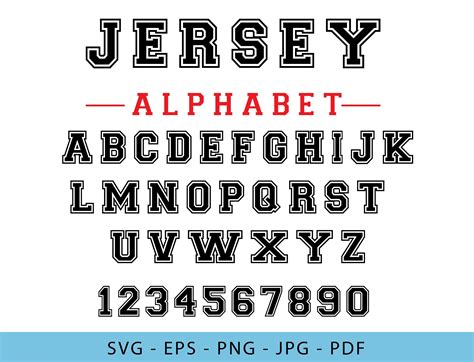 Jersey Font, Sports Fonts, Ttf, Procreate, Varsity, League, University, College, Cricut