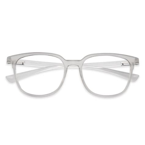 Buy Blue Block Zero Power Screen Glasses : Matte Transparent Full Rim ...