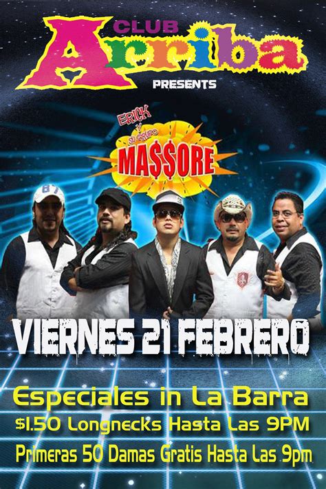 Ma$$ore show flyer for Club Arriba nightclub in Midland, Texas | Club