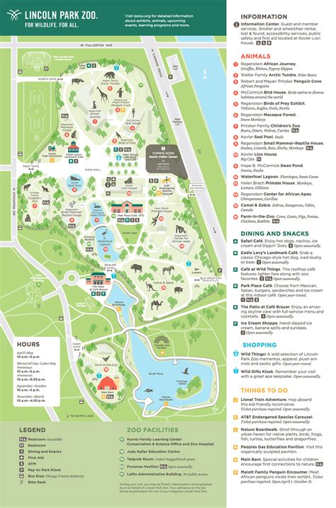 Map lincoln park zoo – Artofit