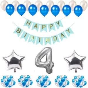 Acril Happy Birthday Decoration Kit 54 Pcs Combo Pack Price in India ...
