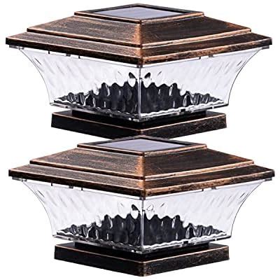 HUYIENO Solar Post Cap Lights Outdoor LED Lighting India | Ubuy