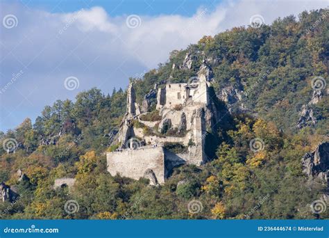 Ruins of Durnstein Castle Over Wachau Valley, Austria Stock Photo - Image of durnstein, landmark ...