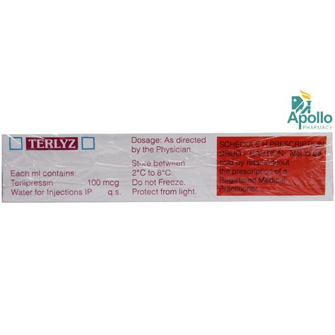 TERLYZ INJECTION 10ML Price, Uses, Side Effects, Composition - Apollo ...