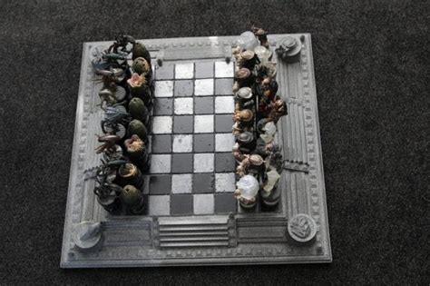 Image result for Alien and Predator Playing Chess