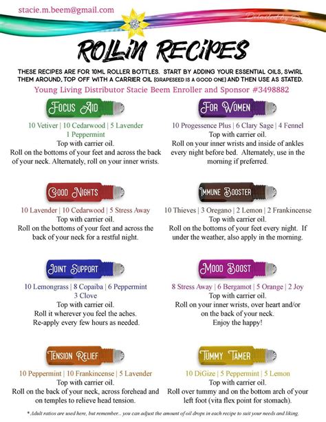 Diy homemade roller ball blends with young living essential oils – Artofit