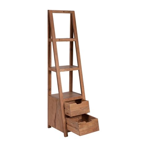 Kosmo Solid Acacia wood Bookshelf in Natural Finish