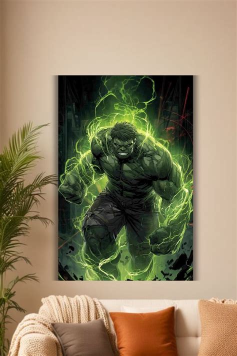 "Powerhouse hulk Wall poster – Luxen Art Gallery