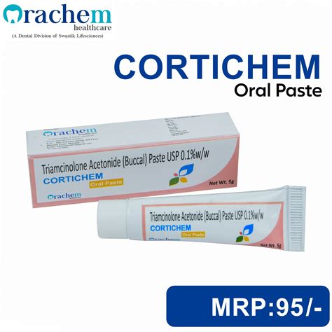 Triamcinolone Paste Treat Mouth Sores MUCOLCER PASTE 5g Triamcinolone
