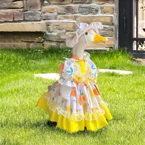Lawn Goose Statue Outfit Clothes Holiday Porch Goose Outfits, Spring ...