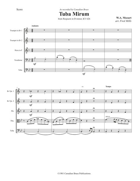 Tuba Sheet Music