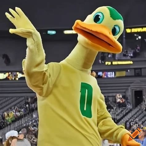 Oregon Duck Mascot in Las Vegas on Craiyon
