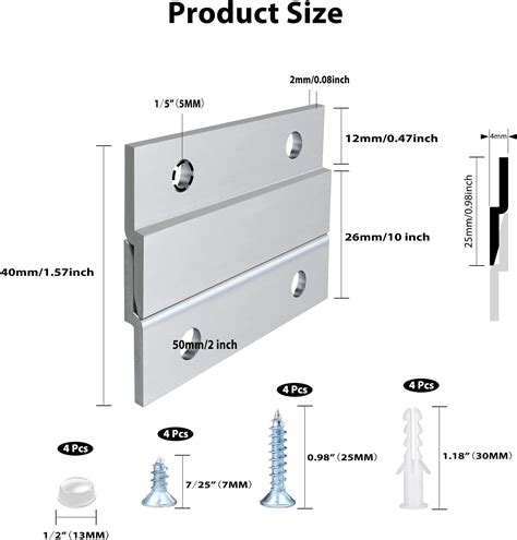 Buy French Cleat Picture Hanger 2 Inches Aluminum Z Hanger Supports ...