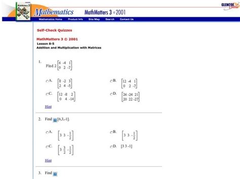 Image result for Scalar Matrix Multiplication Worksheet