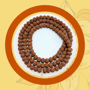 SHIVARATNA Rudraksha Mala 108+1 Beads (Pathri Mala/Chikna Mala) Iso Lab ...