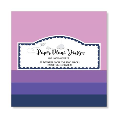 PRINTELLIGENT Multiple Pattern Craft Sheets 40 Pack for Cricut ...