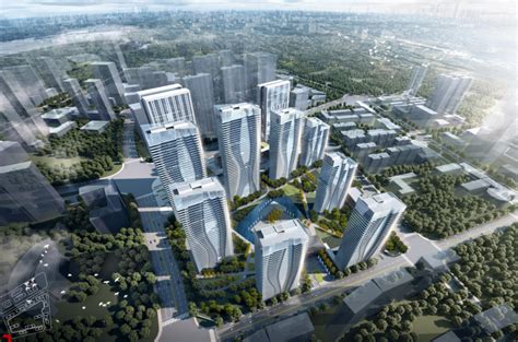 [武汉]超高层办公公寓规划投标方案2018-居住区景观-筑龙园林景观论坛