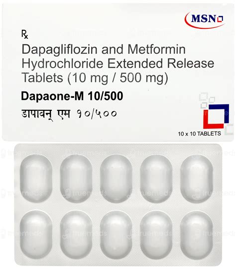 Dapaone M 10/500 MG Er | Order Dapaone M 10/500 MG Tablet Er Online at ...