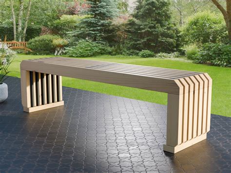 Modern Garden Bench Seat 6ft 72 Woodwork Plans US - Etsy