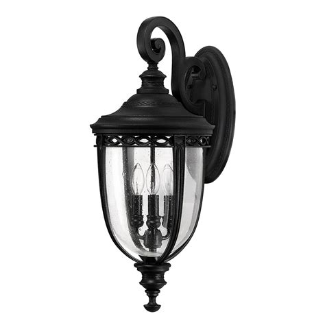Farol de pared English Bridle IP44 26,7 cm negro | Lampara.es