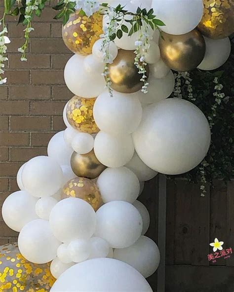 White Balloon Arch Kit - 125 PCS 16Ft Latex Balloon Garland Kit with 18 ...