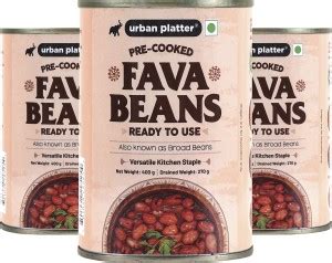 urban platter Canned Fava Beans, 400g (Pack of 3)(Ready to use, Cooked ...