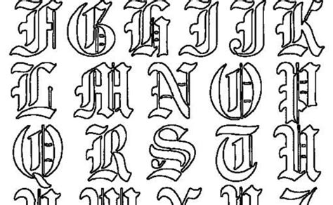 Gangster Graffiti Alphabet | Gangster Graffiti Letters | Gangster ...
