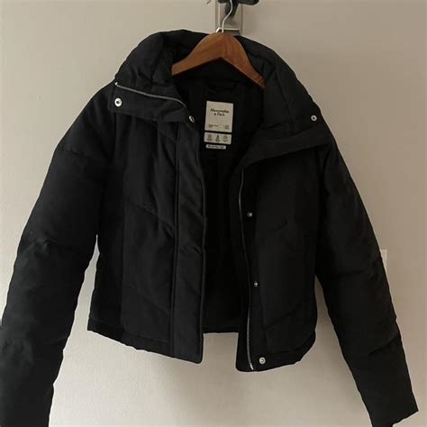 Abercrombie & Fitch Women's Black Jacket | Depop