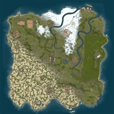 Image result for Rust Island Maps 1 Grid