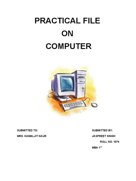 Image result for Computer Practical File