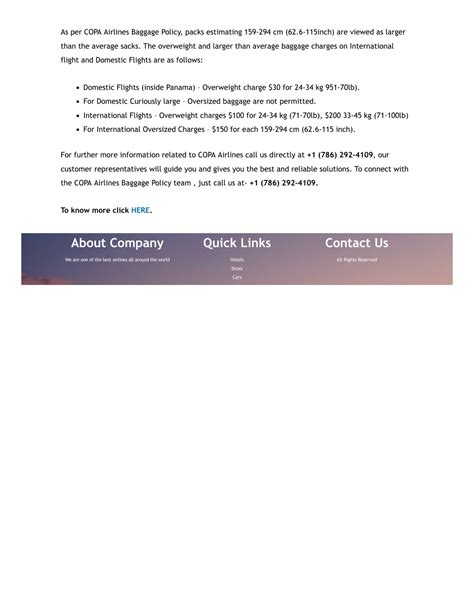 PPT - blog-aircomodo-com-copa-airlines-baggage-policy- PowerPoint ...