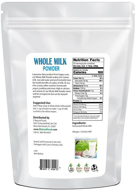 Stock Up on Whole Milk Powder for a Convenient Dairy Solution