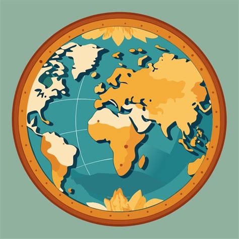 Circular World Map 的图像结果
