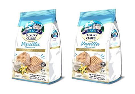 White Castle Vanilla Flavoured Cream Wafer Cubes,112.5g (Pack of 2 ...