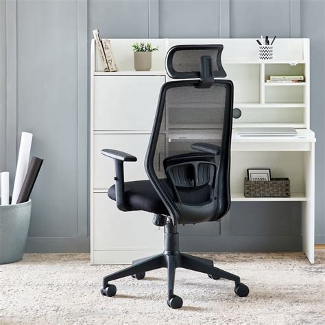 Buy Yuva Eiffel Mesh High Back Office Chair - Black from Home Centre at ...