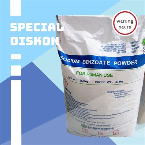 Jual Sodium Benzoat Powder pengawet food grade | Shopee Indonesia